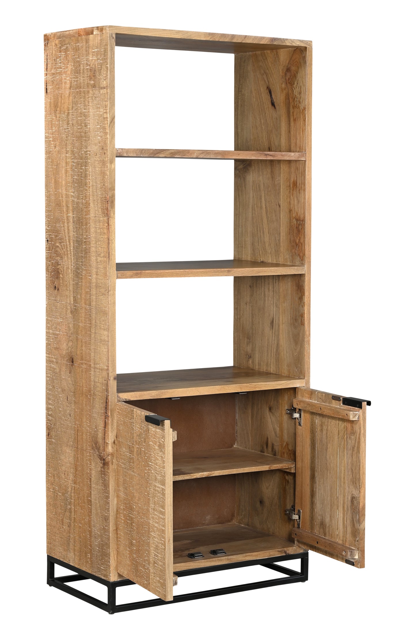 BIBLIOTHÈQUE 2 PORTES 80 CM - Coconvali