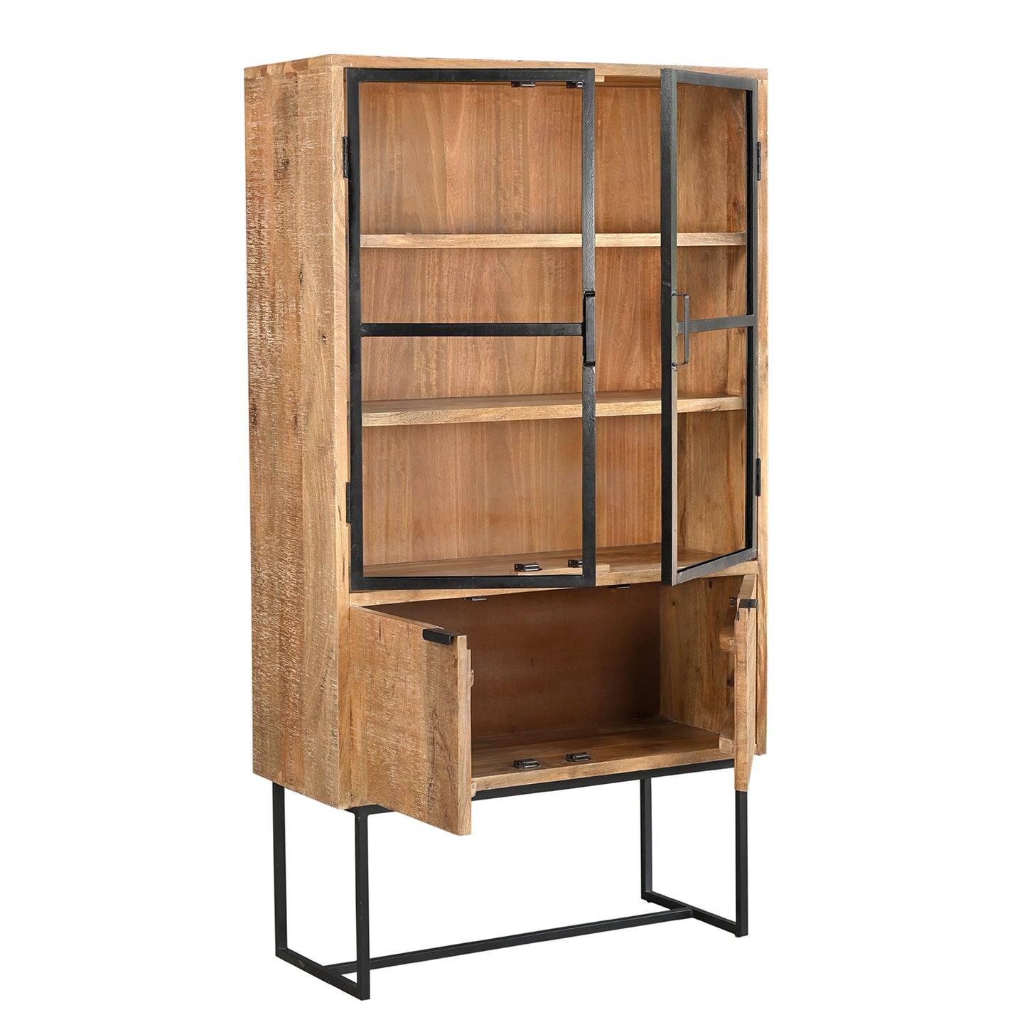 BIBLIOTHÈQUE / VITRINE 4 PORTES - Coconvali